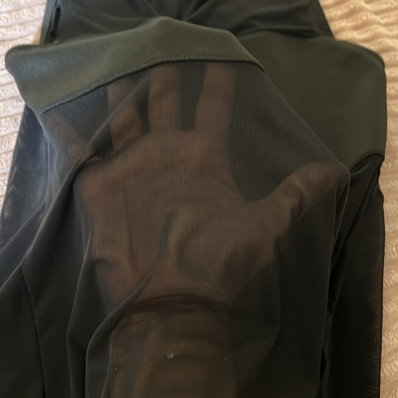 MIND CODE black mesh top with short turtle neck, size: SMALL NWOT. - Picture 7 of 17